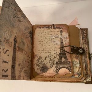 NWOT…Travel Journey Art Decor with Floral Accents